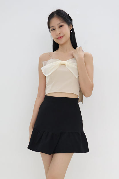 Lexa Mermaid Skorts In Onyx Black