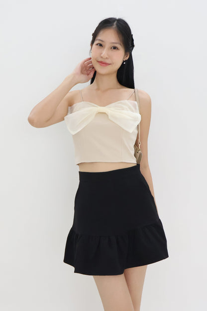 Lexa Mermaid Skorts In Onyx Black