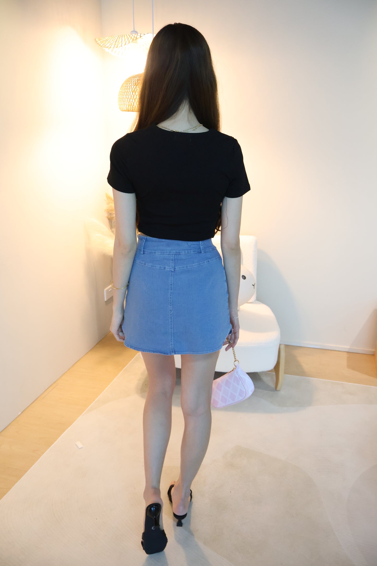 Cheyenne Button Top In Black