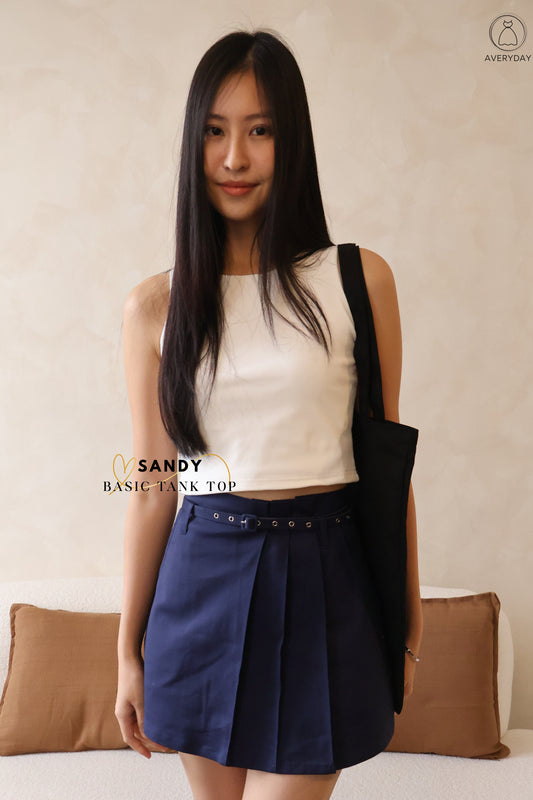 *Star Buy* Sandy Basic Tank Top In White