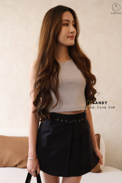 *Star Buy* Sandy Basic Tank Top In Grey