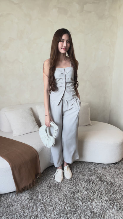 Pris Lounge Style Spag Co-Ords Set In Mint