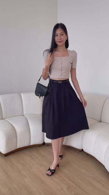 *Restocked* Sharlene Victorian Puff Sleeve Top In White